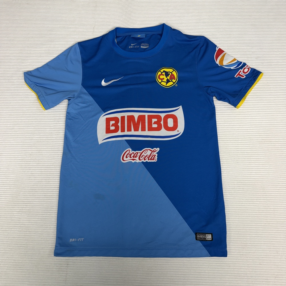 Club America Jersey Mens Small Blue Liga MX Soccer Nike Dri-FIT Bimbo Corona